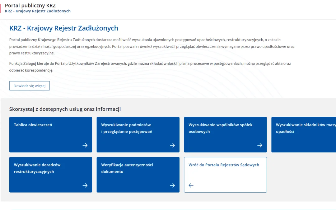 Krajowy Rejestr Zadłużonych – co to takiego?